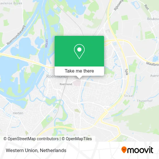 Western Union map
