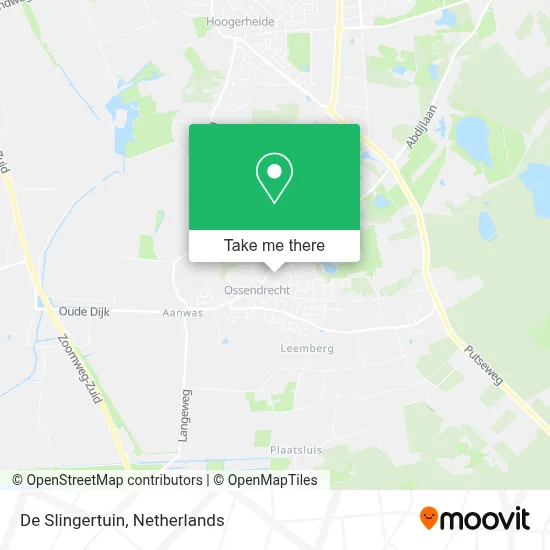 De Slingertuin Karte