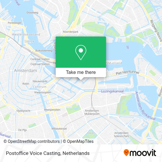Postoffice Voice Casting map