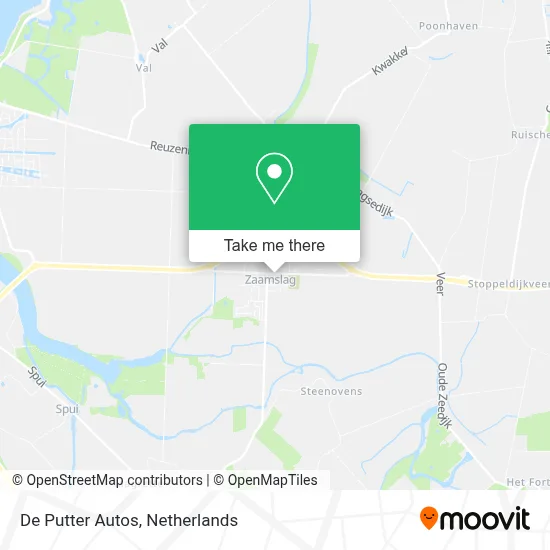 De Putter Autos Karte