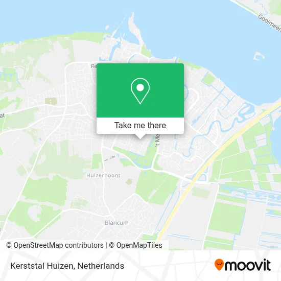 Kerststal Huizen map