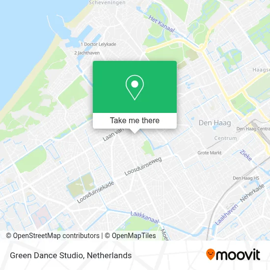 Green Dance Studio map