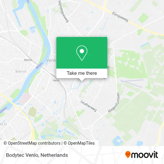 Bodytec Venlo map