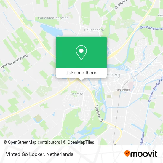 Vinted Go Locker map