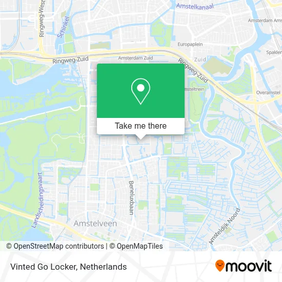 Vinted Go Locker map