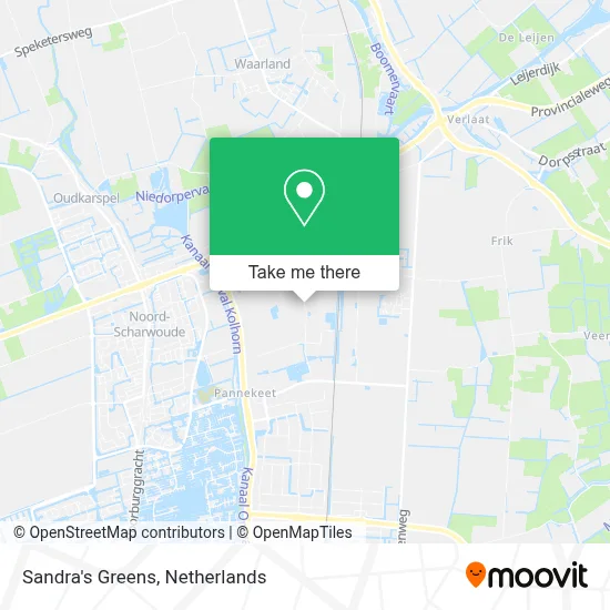 Sandra's Greens map
