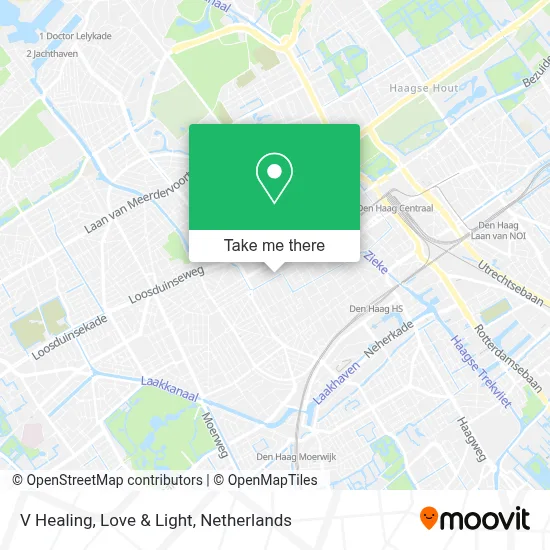 V Healing, Love & Light map
