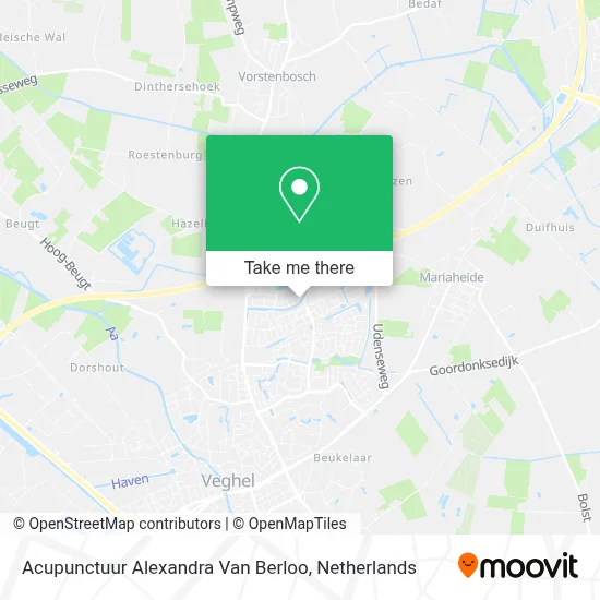 Acupunctuur Alexandra Van Berloo map