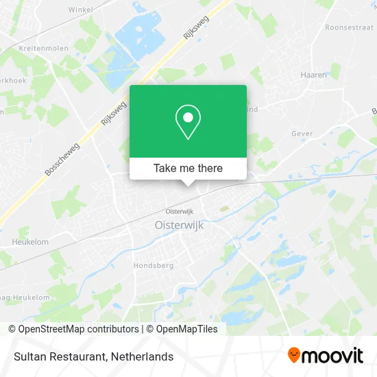Eethuis Sultan map