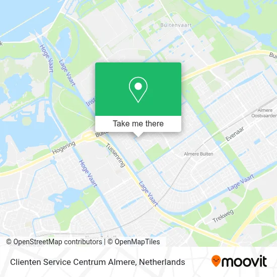 Clienten Service Centrum Almere Karte