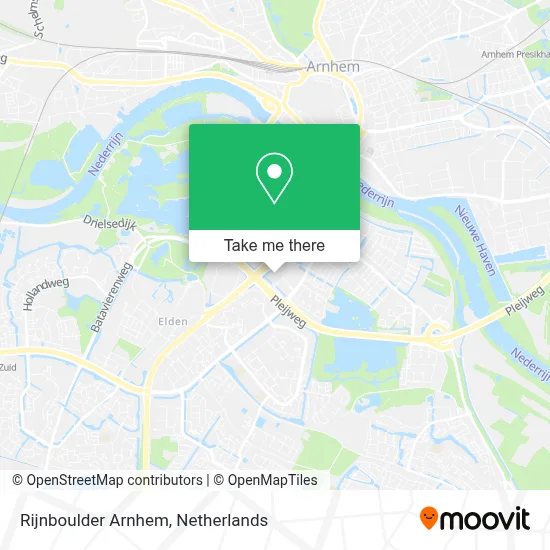 Rijnboulder Arnhem map