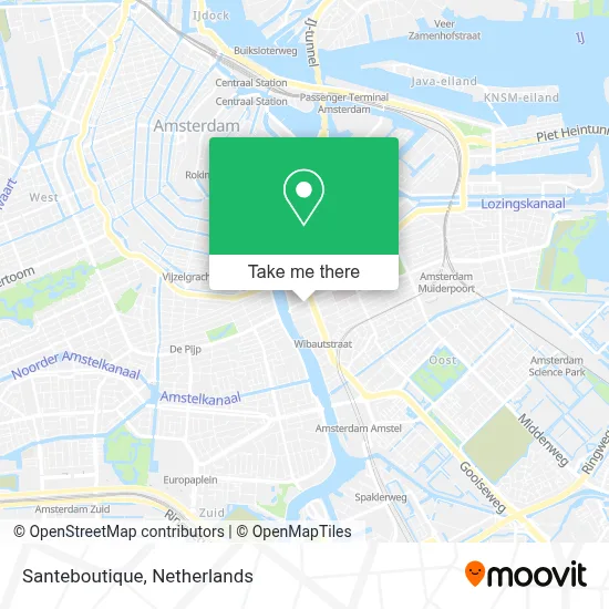 Santeboutique map