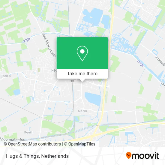 Hugs & Things map
