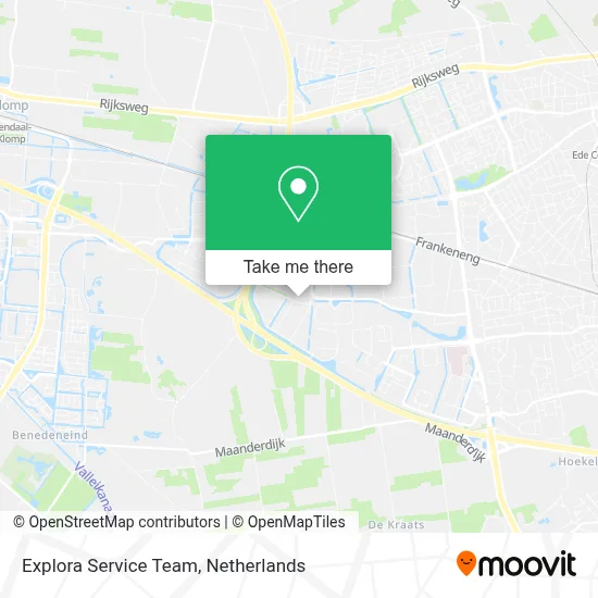 Explora Service Team map