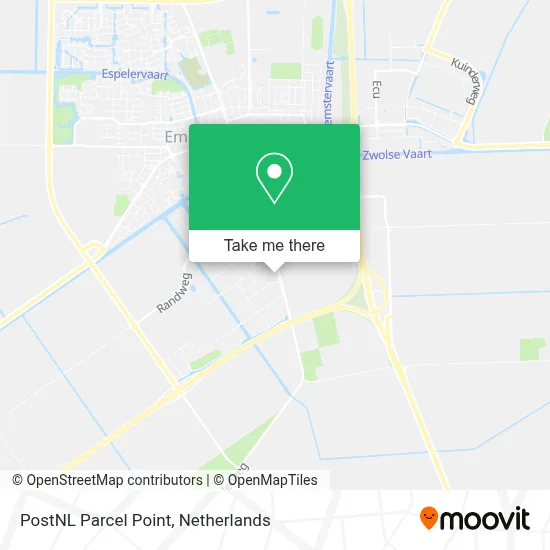 Postnl Pakketpunt map