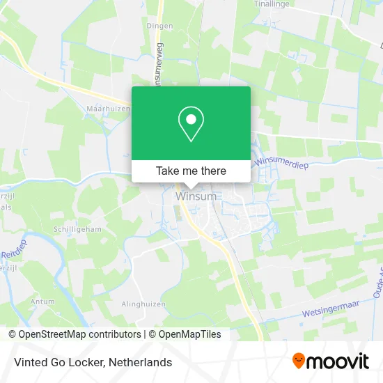 Vinted Go Locker map