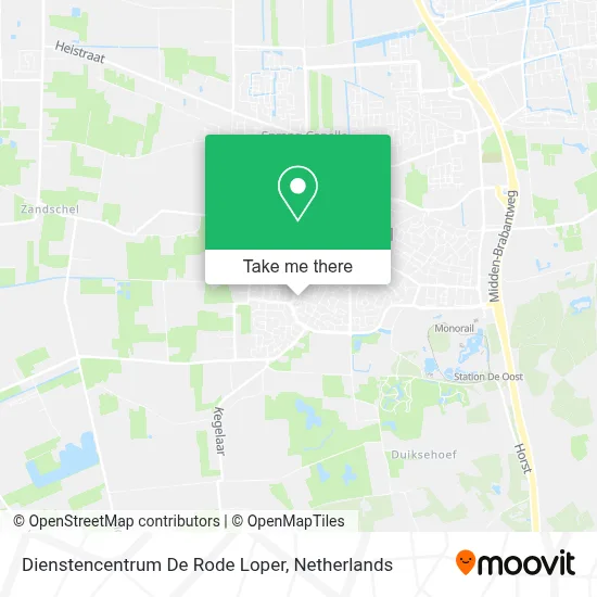 Dienstencentrum De Rode Loper Karte
