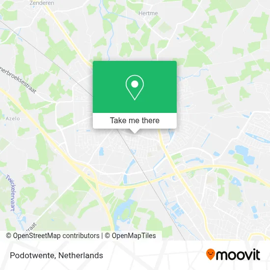Podotwente map
