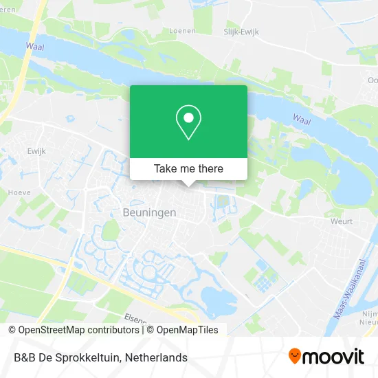 B&B De Sprokkeltuin Karte