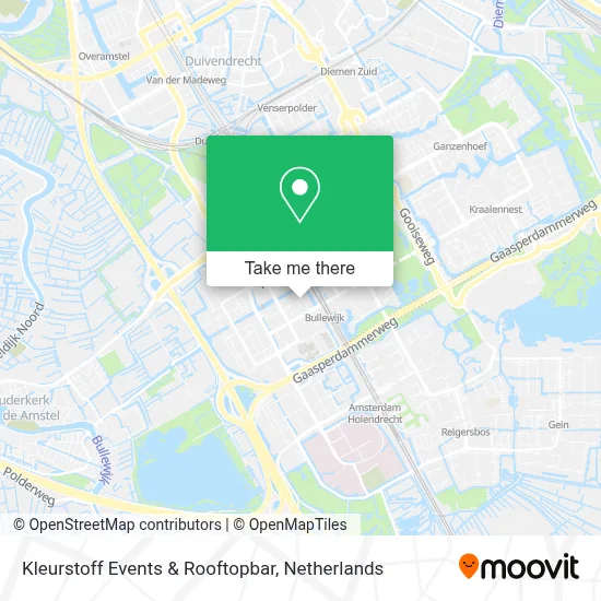 Kleurstoff Events & Rooftopbar map