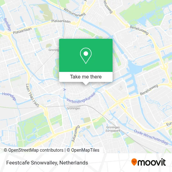 Feestcafe Snowvalley map