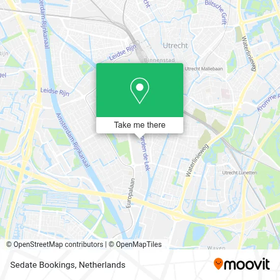 Sedate Bookings map
