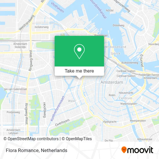 Flora Romance map