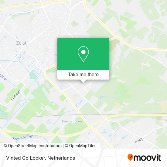 Vinted Go Locker map