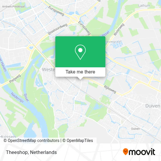 Theeshop map