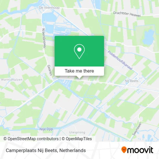 Camperplaats Nij Beets map