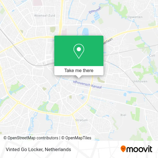 Vinted Go Locker map