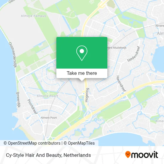 Cy-Style Hair And Beauty map