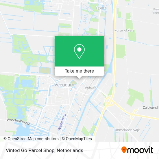 Vinted Go Parcel Shop Karte