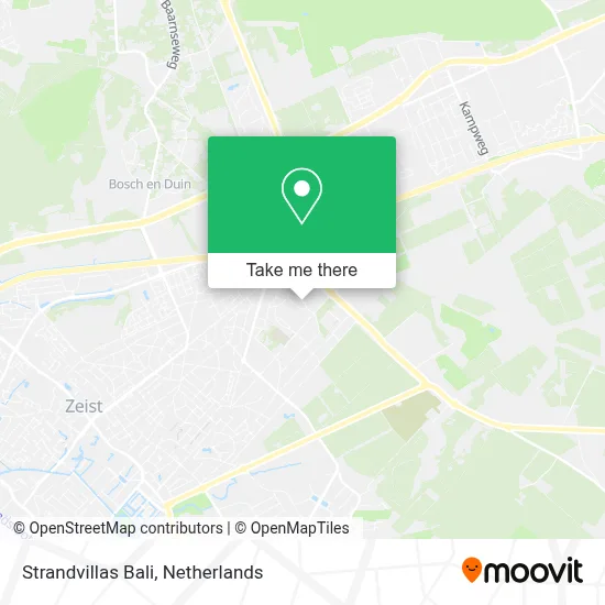 Strandvillas Bali map