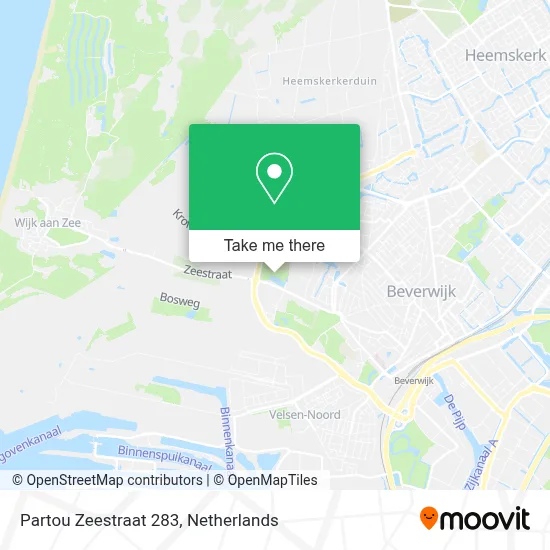 Partou Zeestraat 283 map