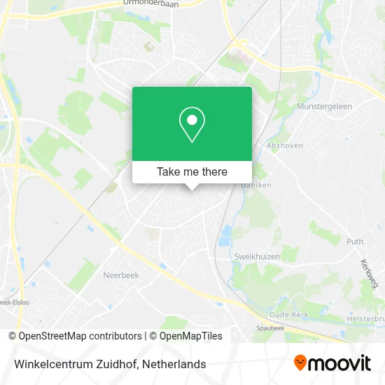 Winkelcentrum Zuidhof map