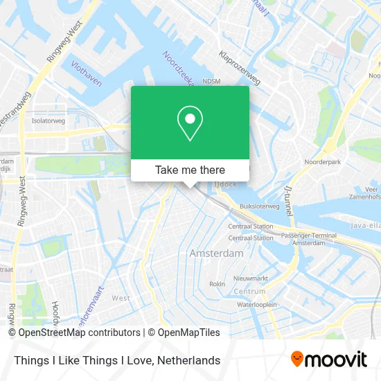 Things I Like Things I Love map