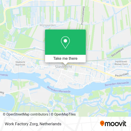 Work Factory Zorg map