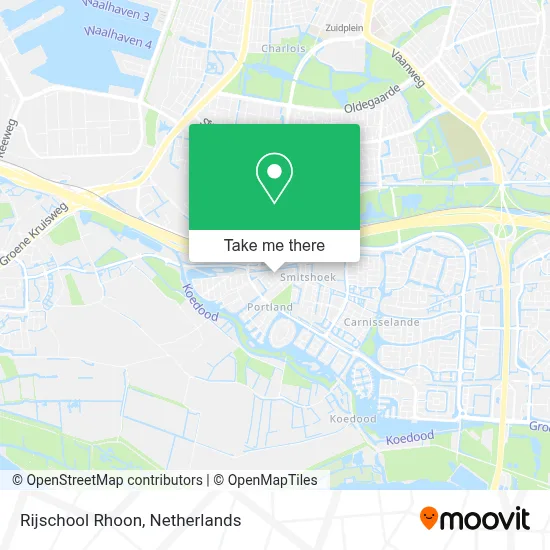 Rijschool Rhoon map