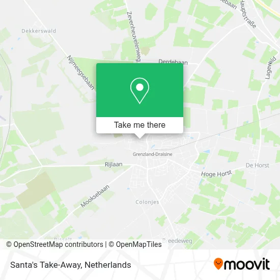 Santa's Take-Away map