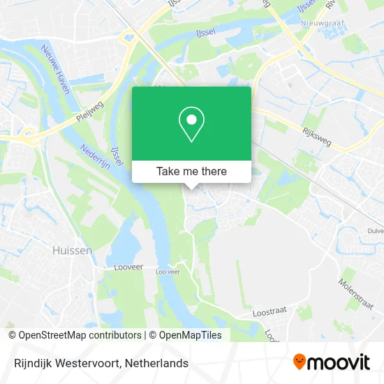 Rijndijk Westervoort map