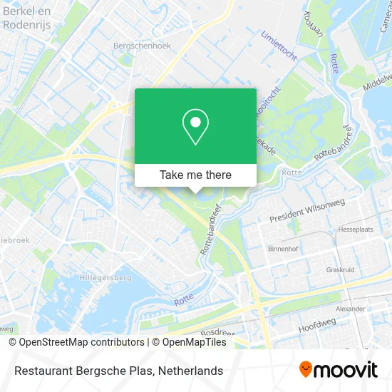 Restaurant Bergsche Plas map