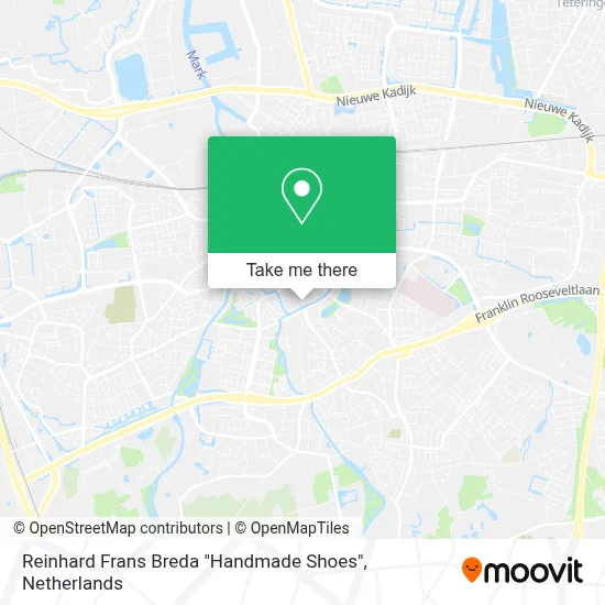 Reinhard Frans Breda "Handmade Shoes" map