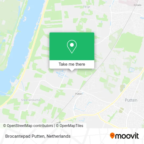 Brocantepad Putten map