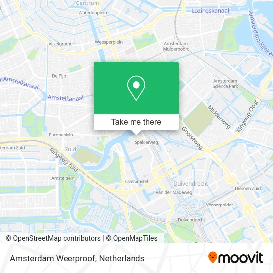 Amsterdam Weerproof map