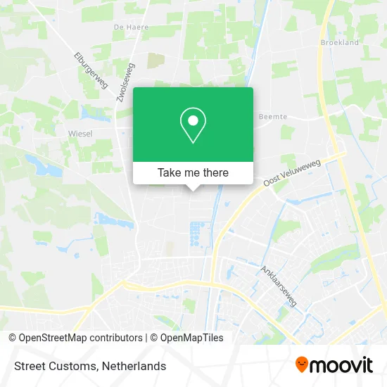 Street Customs map