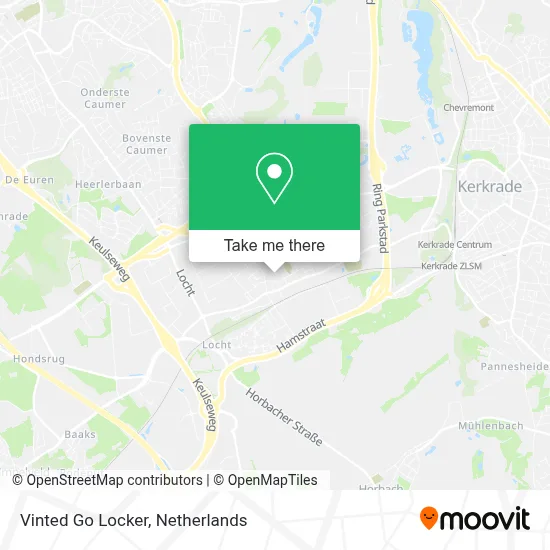 Vinted Go Locker map