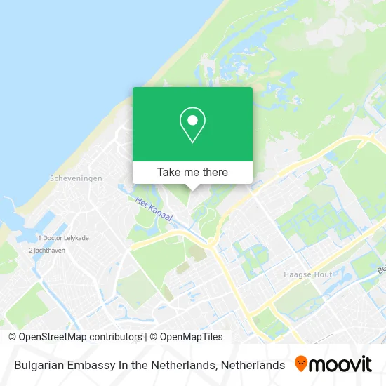 Bulgarian Embassy In the Netherlands map