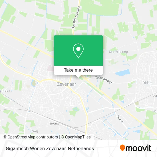 Gigantisch Wonen Zevenaar map