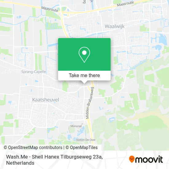 Wash.Me - Shell Hanex Tilburgseweg 23a map